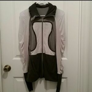 Lulu lemon tri colored zip sweatshirt